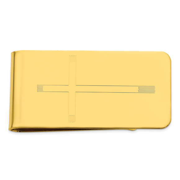 Gold-plated Kelly Waters Cross Engraveable Personalized...